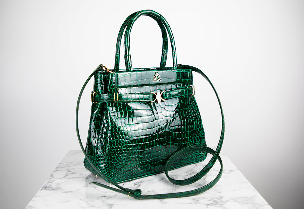 emerald green hermes green bag