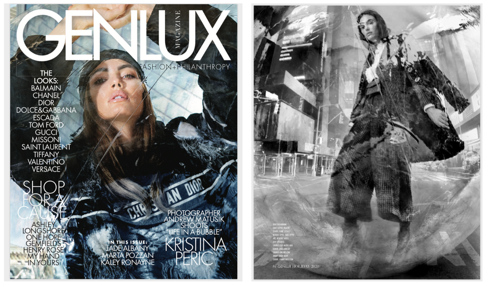 Elie Micro Bag featured in GenLux Coverstory